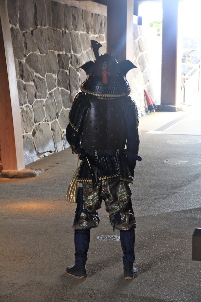 Samurai in Kumamoto castle